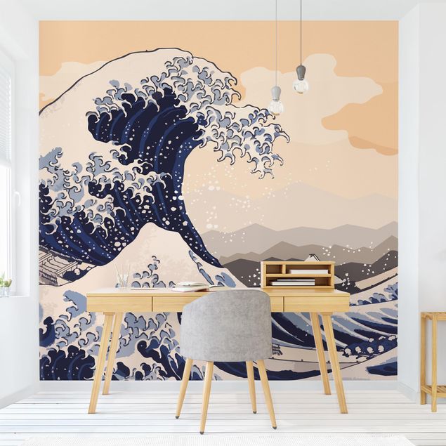 Design Tapeten Illustration - Die große Welle von Kanagawa