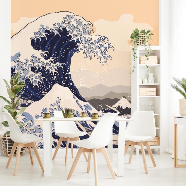 Tapeten Illustration - Die große Welle von Kanagawa