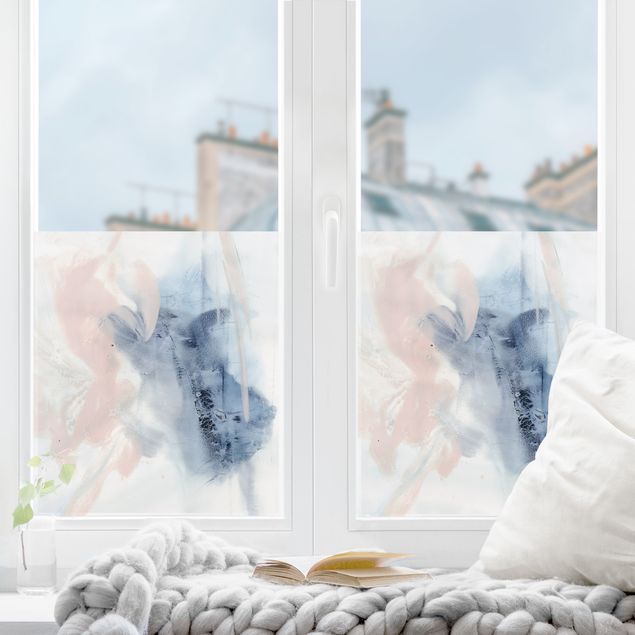 Fensterfolie - Sichtschutz - Indigo & Rouge II - Fensterbilder