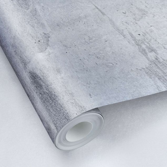 Metallic Tapete  - Industrie-Look Betonoptik