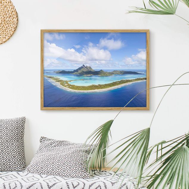 Moderne Bilder mit Rahmen Inselparadies