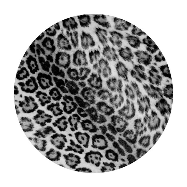 Vinyl-Teppich Jaguar Skin Schwarz-Weiß