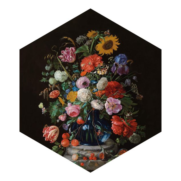 Vliestapete Jan Davidsz de Heem - Glasvase mit Blumen