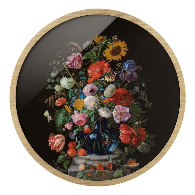 schöne Bilder Jan Davidsz de Heem - Glasvase mit Blumen