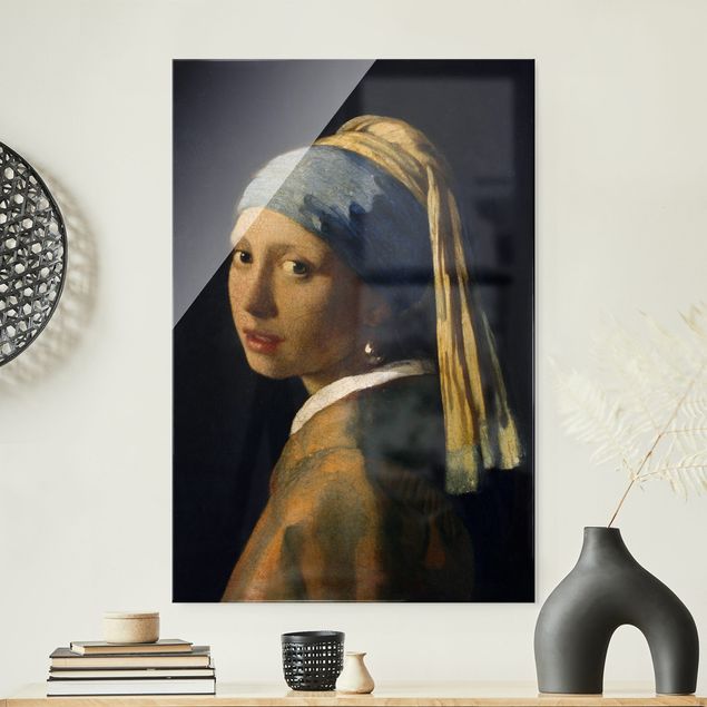 Glasbilder XXL Jan Vermeer van Delft - Das Mädchen mit dem Perlenohrgehänge