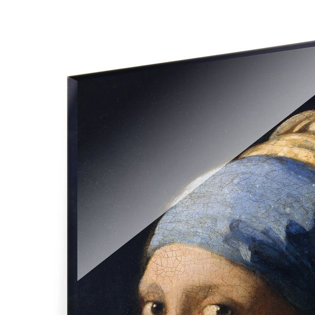Glasbild - Jan Vermeer van Delft - Das Mädchen mit dem Perlenohrgehänge - Hochformat 3:2