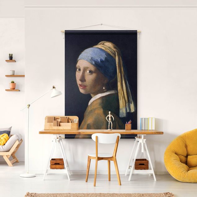 Wandtuch Jan Vermeer van Delft - Das Mädchen mit dem Perlenohrgehänge