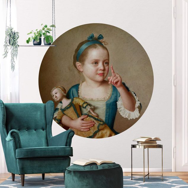 Design Tapeten Jean Etienne Liotard - Mädchen mit Puppe