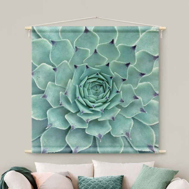 Wandbehang Stoff Kaktus Agave