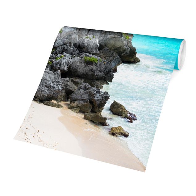 schöne Tapeten Karibikküste Tulum Ruinen