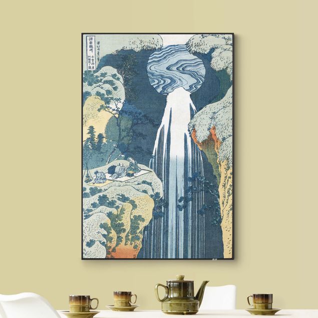 Hokusai Poster Katsushika Hokusai - Der Wasserfall von Amida