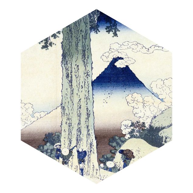 Tapeten Katsushika Hokusai - Mishima Pass in der Provinz Kai