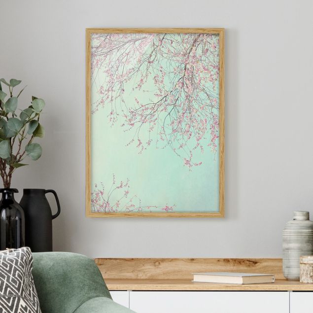 Moderne Bilder mit Rahmen Kirschblütensehnsucht