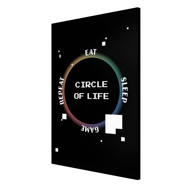 Magnettafel Motiv Klassik Videospiel Circle of Life