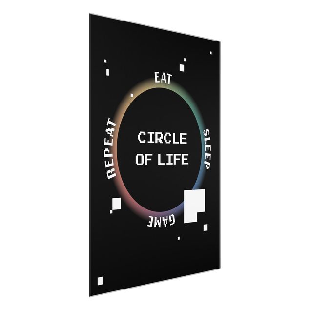 Glasbilder Klassik Videospiel Circle of Life