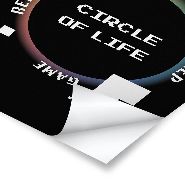 Poster - Klassik Videospiel Circle of Life - Hochformat 2:3