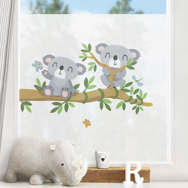 Fensterbilder Tiere Koala Set