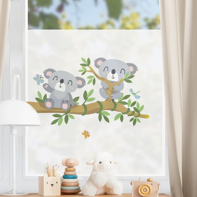 Fensterfolie bunt Koala Set