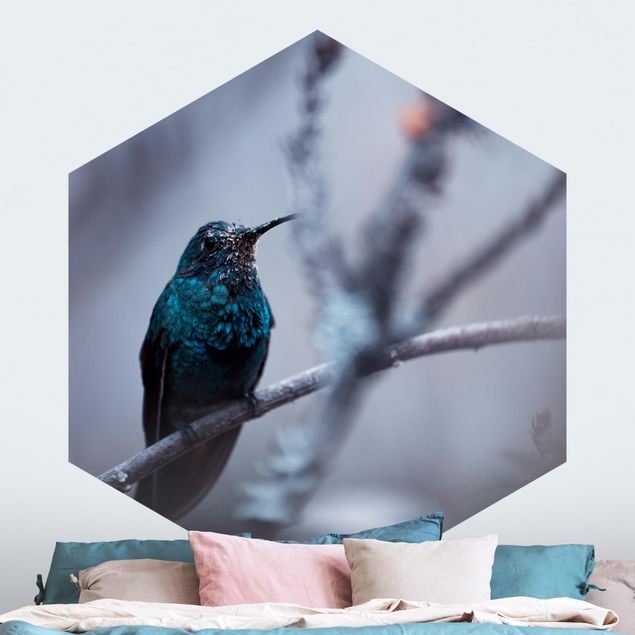 Design Tapeten Kolibri im Winter