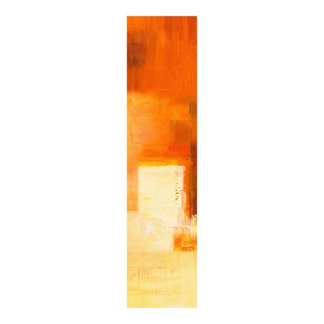 Bilder abstrakt Komposition in Orange und Braun 03