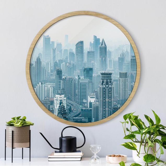 Moderne Bilder mit Rahmen Kühles Shanghai
