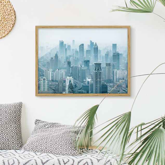 Moderne Bilder mit Rahmen Kühles Shanghai