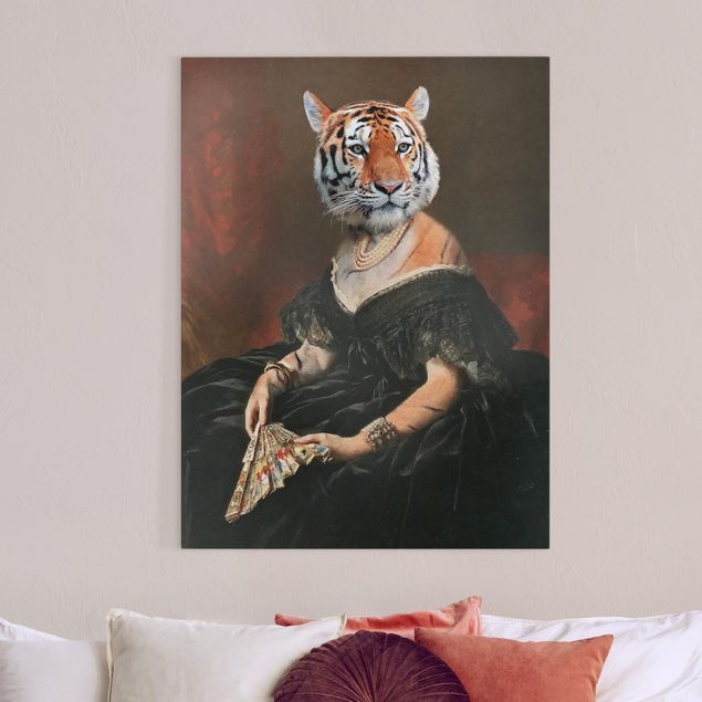 moderne Leinwandbilder Lady Tiger