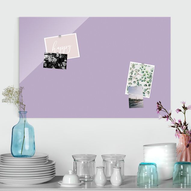 Glas Wandbilder XXL Lavendel