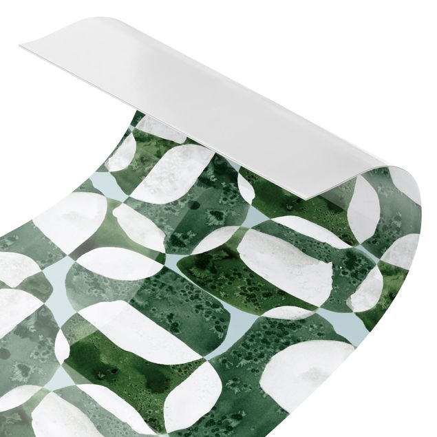 Küchenrückwand Motiv Lebende Steine Muster in Grün