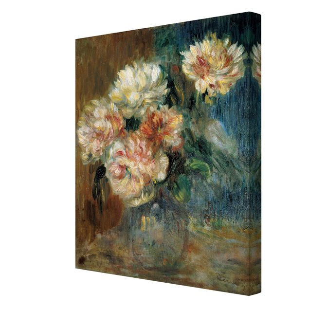 Leinwandbild - Auguste Renoir - Vase mit Pfingstrosen - Hoch 3:4