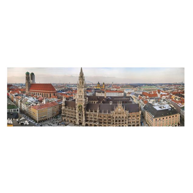 Leinwandbild - City of Munich - Panorama Quer