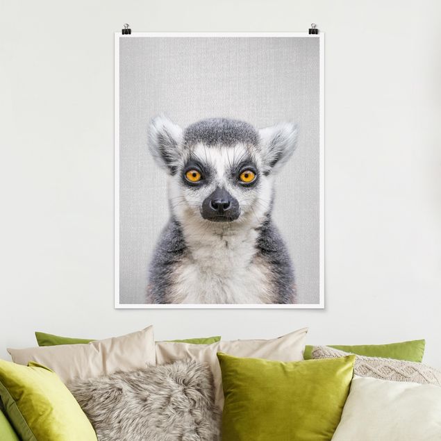 Poster Affen Lemur Ludwig