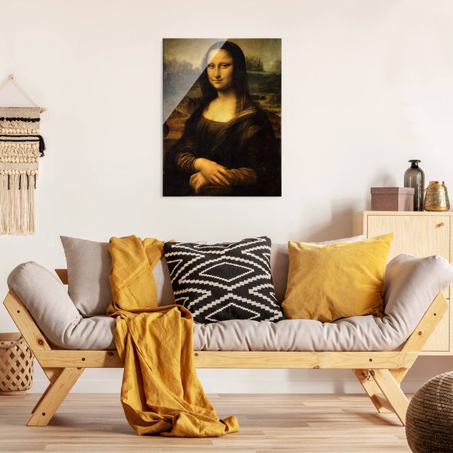 Glasbilder XXL Leonardo da Vinci - Mona Lisa