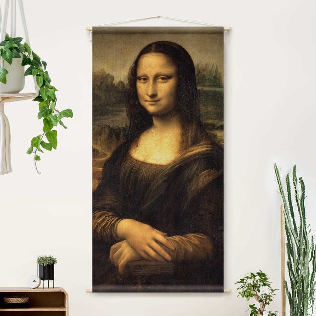 Wandteppich modern Leonardo da Vinci - Mona Lisa