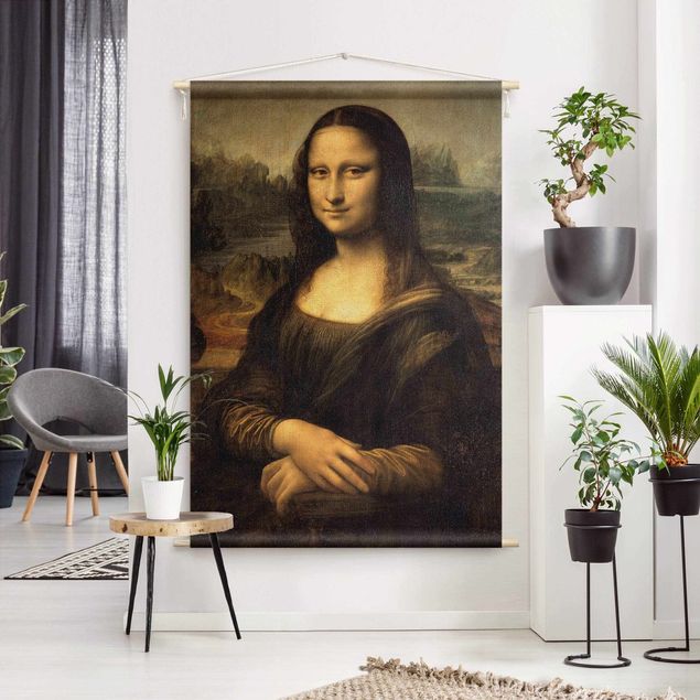 Wandtuch Leonardo da Vinci - Mona Lisa