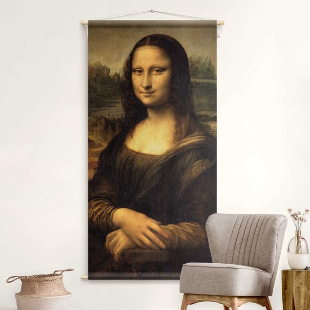 Wandteppich groß Leonardo da Vinci - Mona Lisa