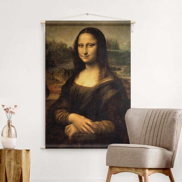 Wandbehang groß Leonardo da Vinci - Mona Lisa