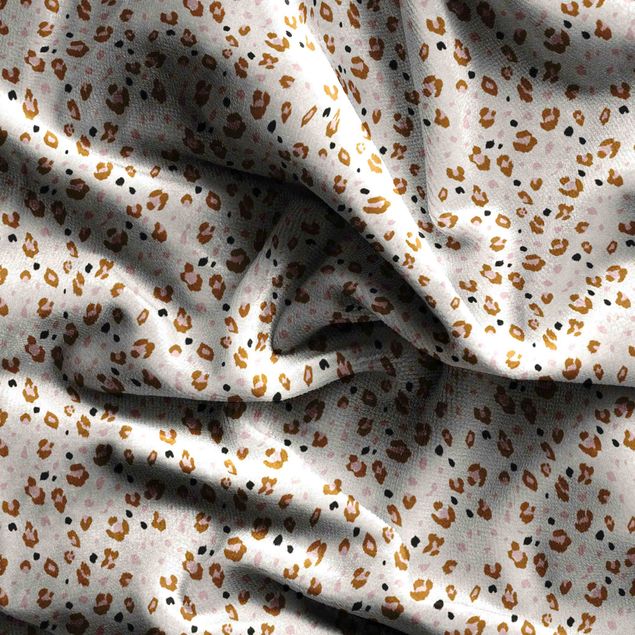 Vorhänge blickdicht Leopard Muster in Pastell