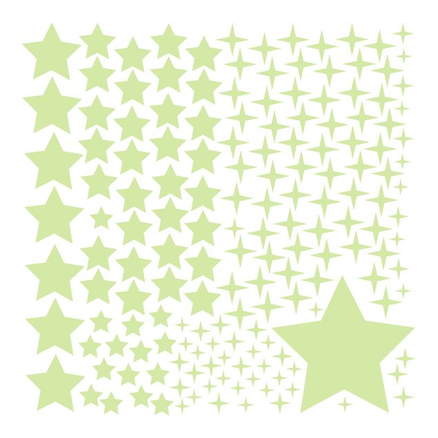 Wandsticker Sterne Leucht-Wandtattoo-Set Sternenhimmel
