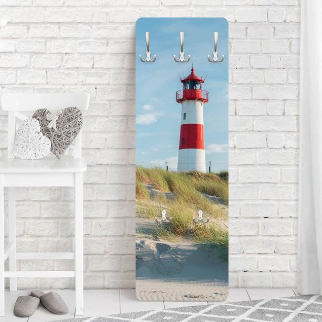 Garderobe Natur Leuchtturm an der Nordsee