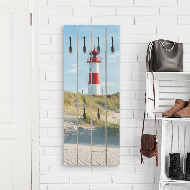 Garderobe Natur Leuchtturm an der Nordsee