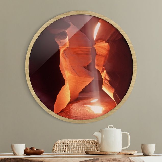 Moderne Bilder mit Rahmen Lichtschacht im Antelope Canyon