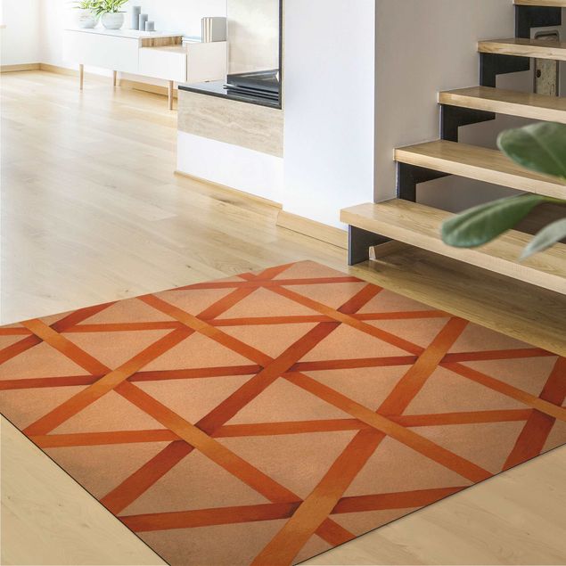Teppiche groß Lichtspielband Orange