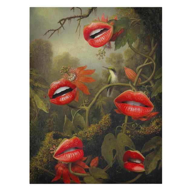 Jonas Loose Prints Lippen Dschungel