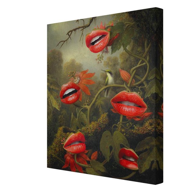 Wandbilder Lippen Dschungel