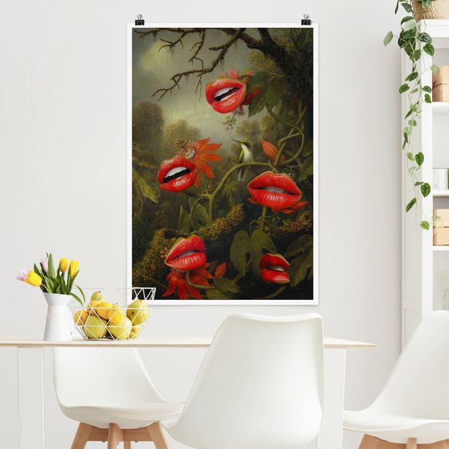 XXL Poster Lippen Dschungel