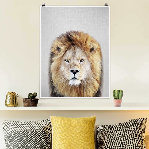 Poster Löwen Löwe Linus