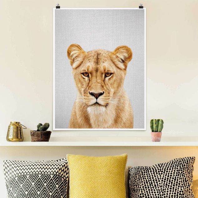 Poster Löwen Löwin Lisa
