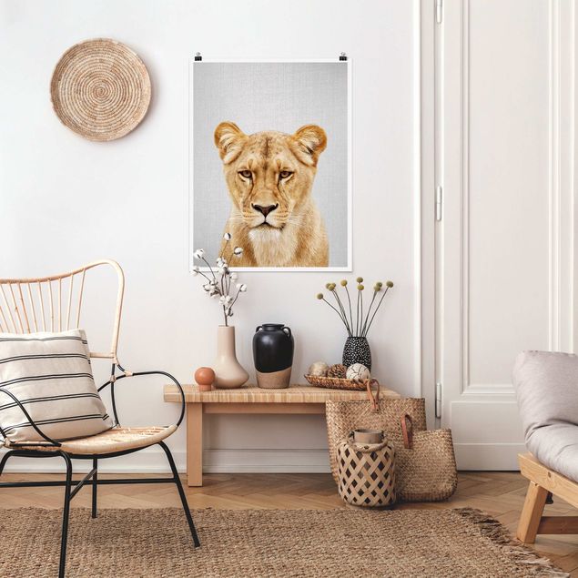 Tiere Poster Löwin Lisa