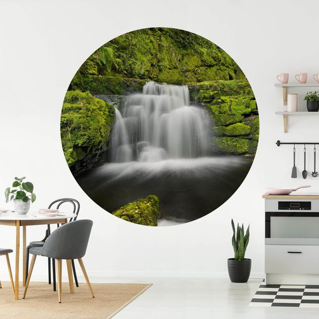 Fototapete Wasserfall Lower McLean Falls in Neuseeland